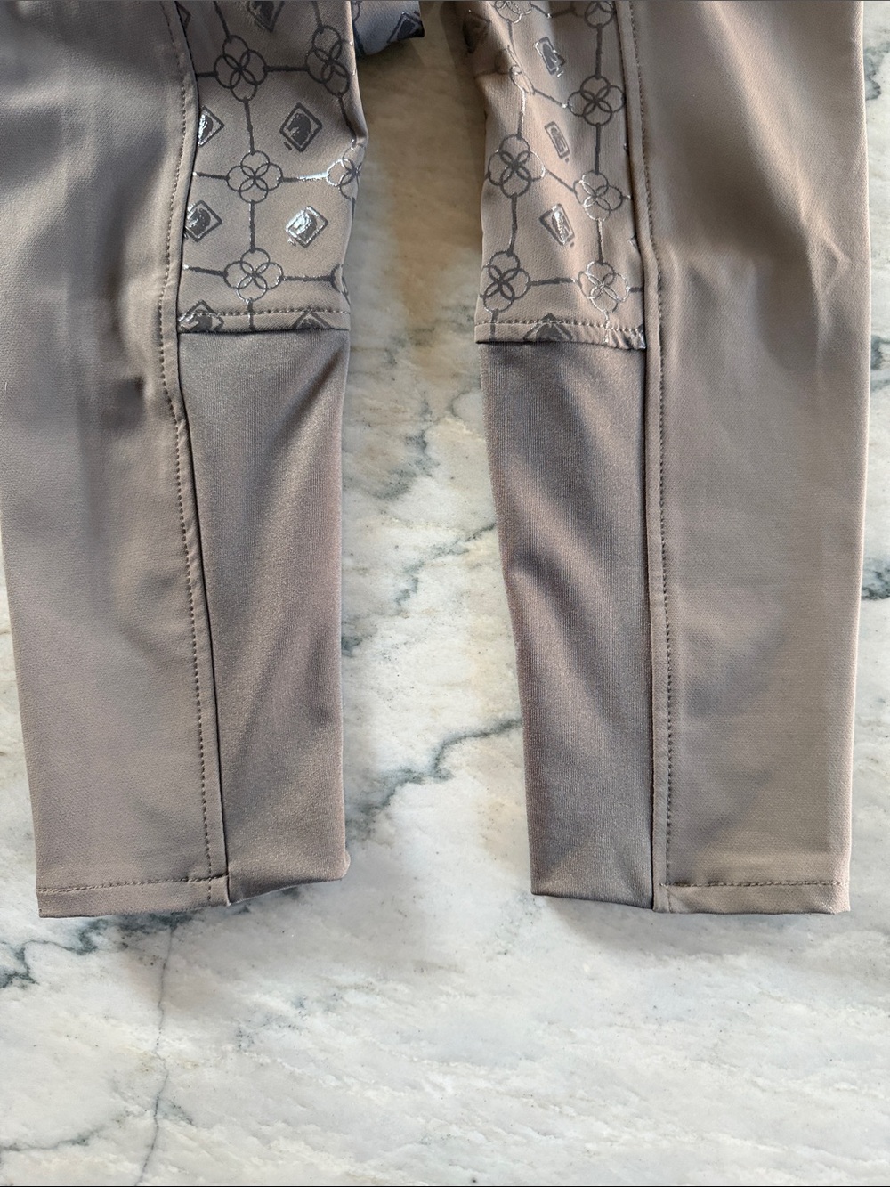 🤎NWT🤎 Romfh Brown Isabella Full Seat Riding Breeches with Printed Silicone Patch - Picture 7 of 13